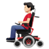 👨🏻‍🦼 man in motorized wheelchair: light skin tone display on Apple